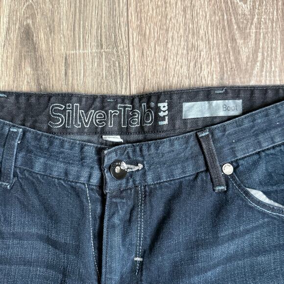 Vintage Levis SilverTab LTD jeans Boot cut size 38x32 dark washed skater - Picture 11 of 11